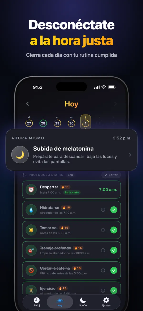 Ritmo Circadiano: Sueño – captura 6