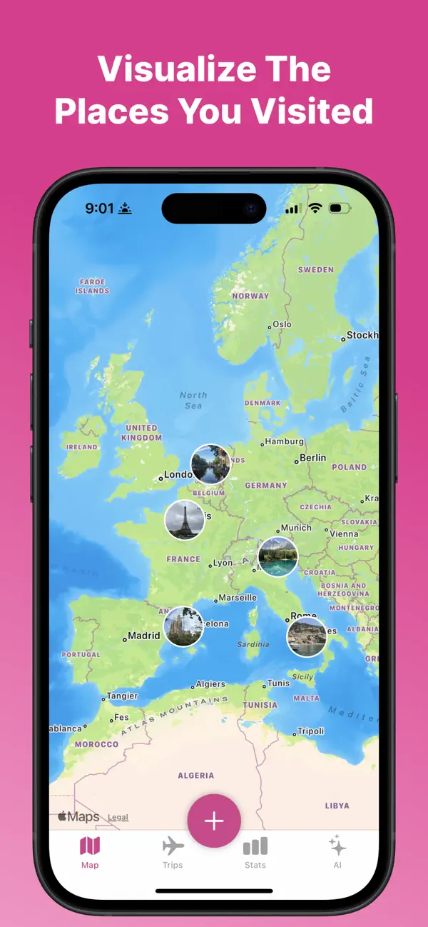 MyTrips: Travel Map Tracker – screenshot 2